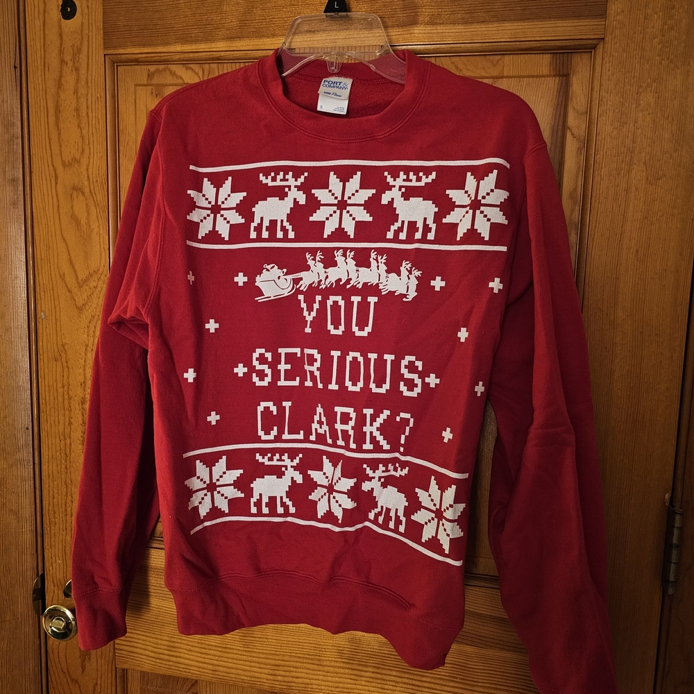 "Ugly" Christmas Sweater In Red And White